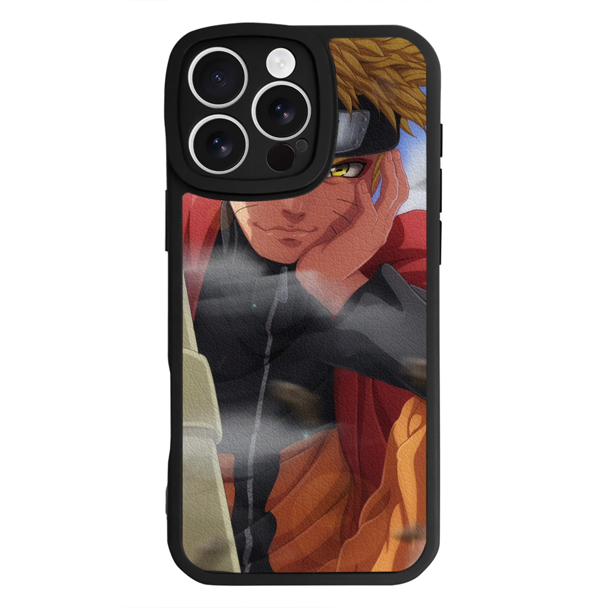 （画像用） NARUTO -ナルト- NARUTO -ナルト- 疾風伝 【iPhone 16シリーズ対応】シリコンスマホケース（レザー調） 材質：シリコン